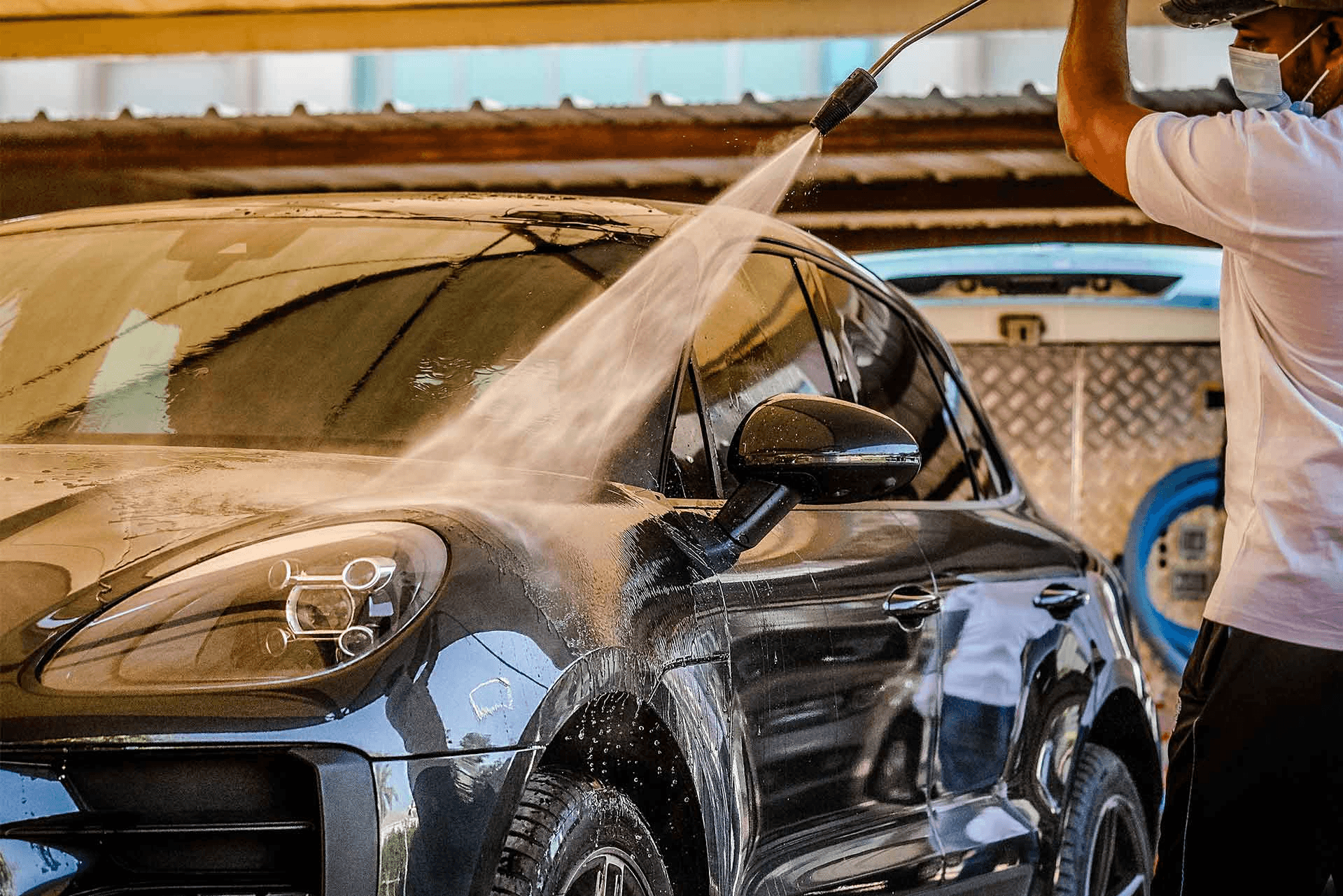 Car wash background